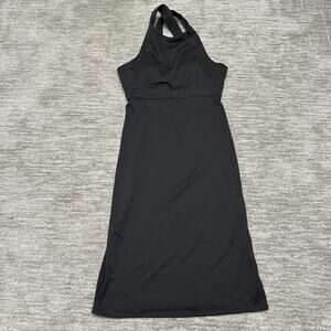 Athleta Dress Womens Medium Black Deep Breath Bralette Travel Dress Outdoors
